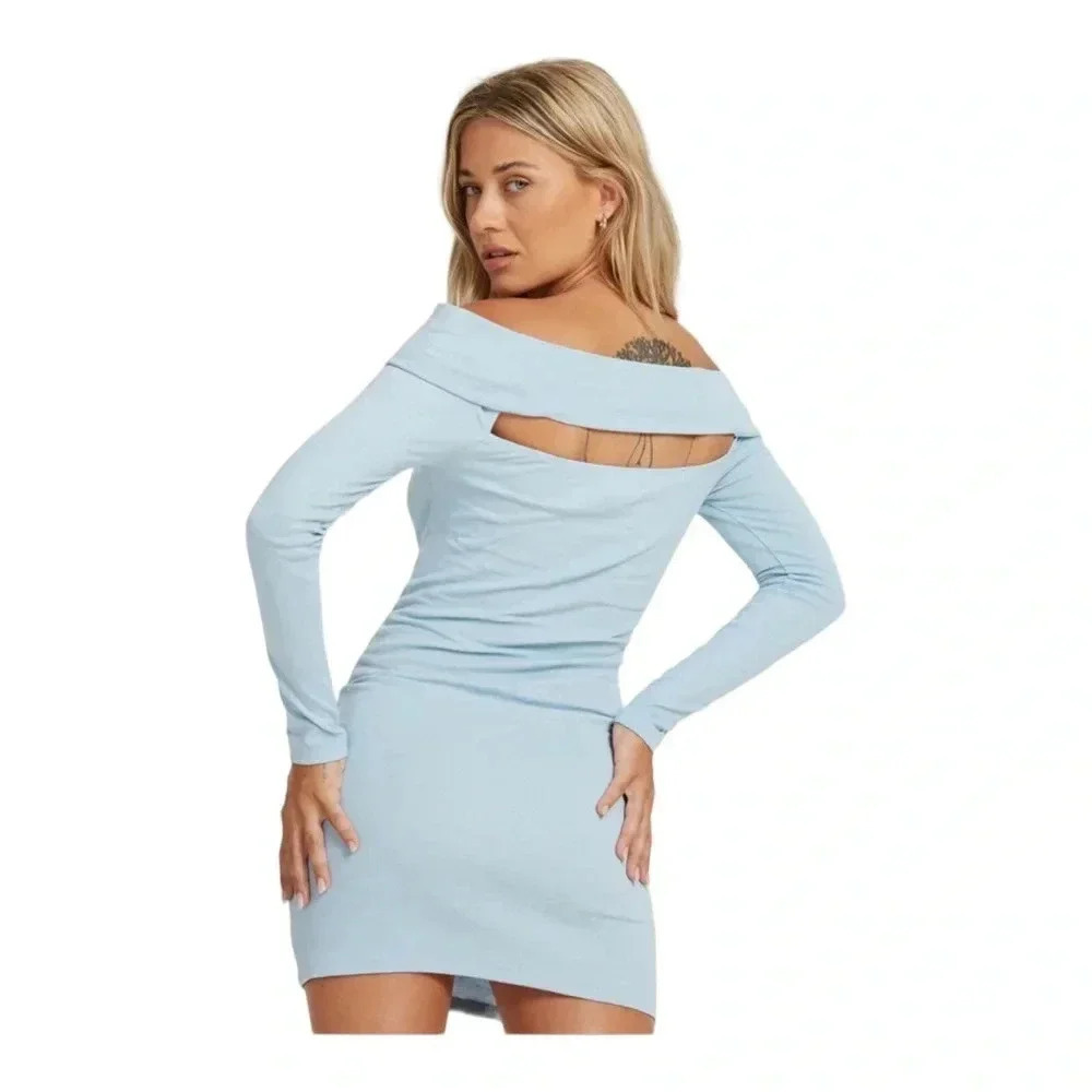 Motel‎ Niwaya Long Sleeve Mini Dress - Picture 3 of 9